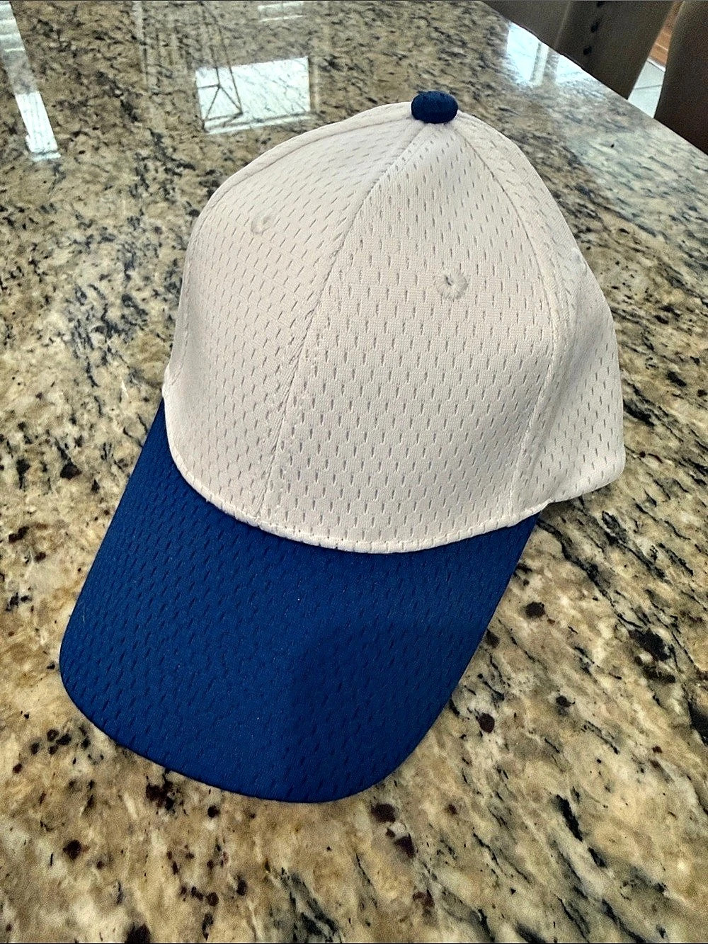 Pacific Headwear Pro Model Youth 808M White & Blue Cap